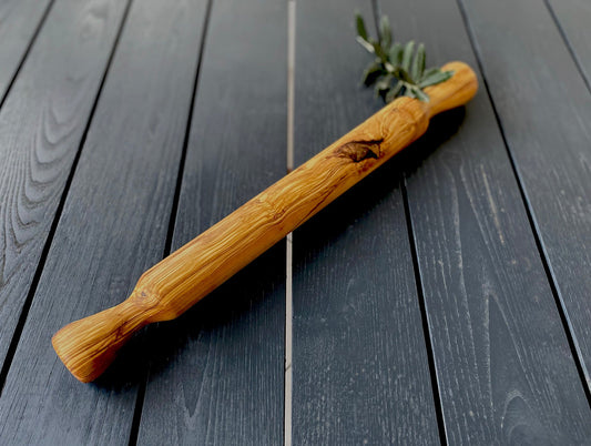 Rouleau à pâtisserie en bois d'olivier, rouleau à pâtisserie en bois
