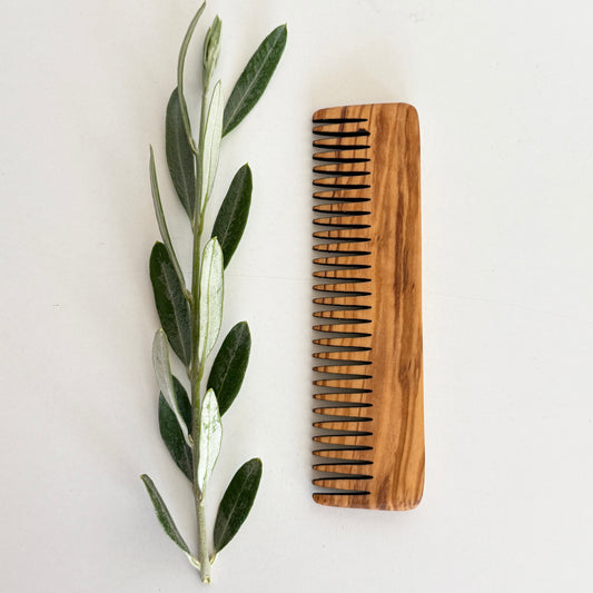 Peigne à dents serrées en bois d'olivier, peigne de coiffure en bois fait main, peigne de styliste, brosse à cheveux authentique en bois