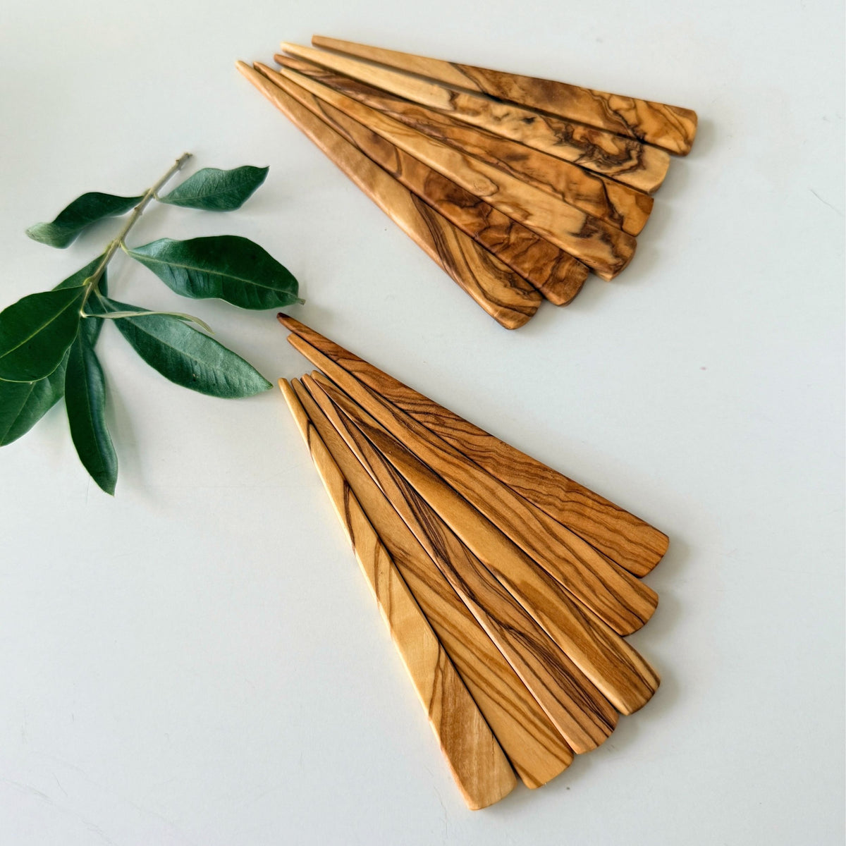 Handcrafted Olive Wood Tea Stirring Stick - Rustic Wooden Stirrer - coffee stirrer