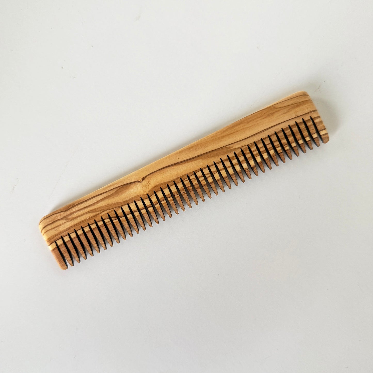 Handmade Olive Wood Comb for Men - Personalized Hair & Beard Grooming Tool - Eco-Friendly Gift