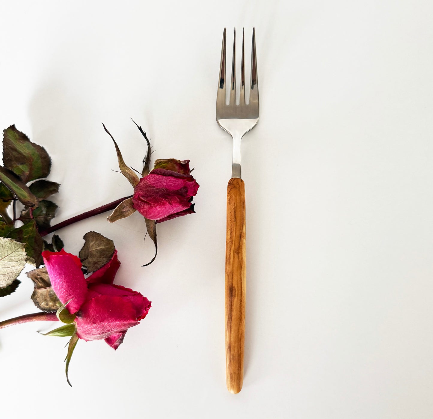 Handcrafted Olive Wood Handle Cutlery – 3-Piece & 7-Piece Stainless Steel Set