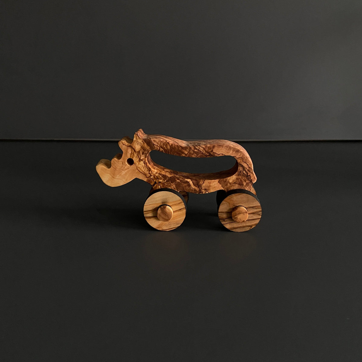 Olive Wood Toy Rhino, Wooden Toy Rhino, Environment Friendly Toy, Vegan Toys, Healthy Baby Toys, Natural Wooden Toy, Safe toys for babies