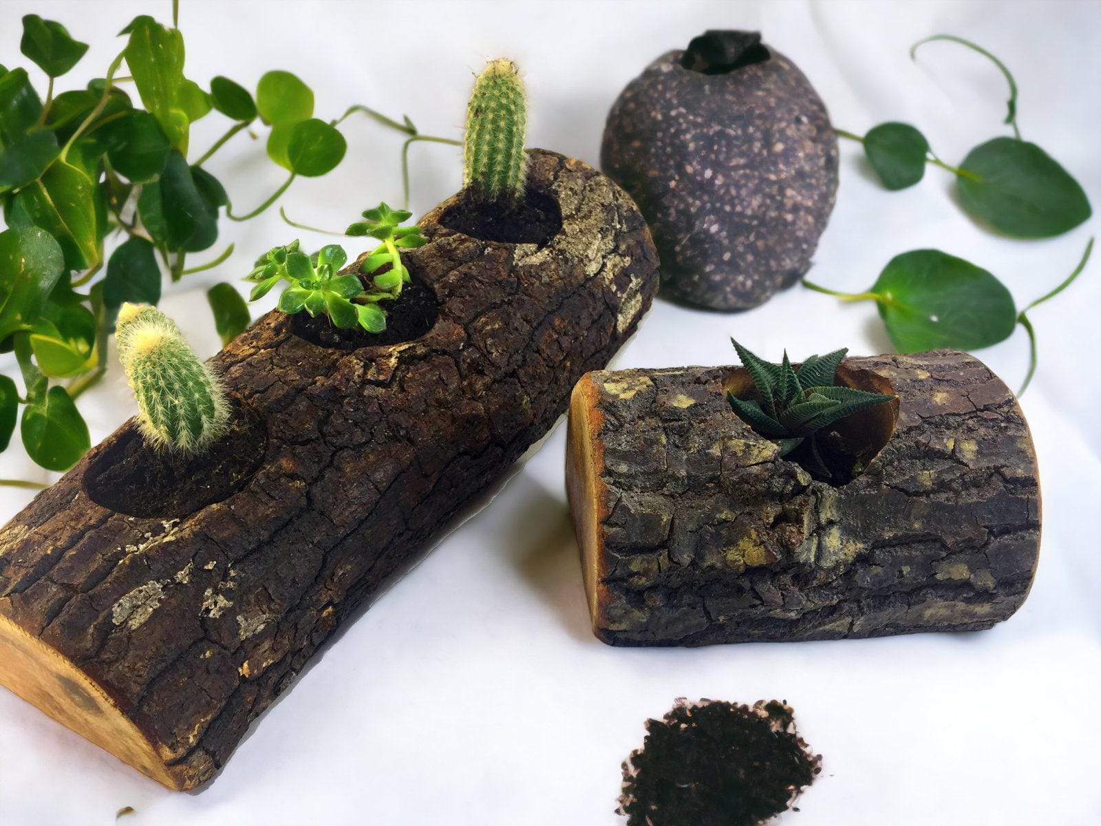 deco plant pot Olive Wood Pot, Olive Wood Planters, Authentic Pot, Rustic Wooden Pot, Art Deco Flower Pot, Olive Wood Flower Pot, Rustic Flower Pot Triple