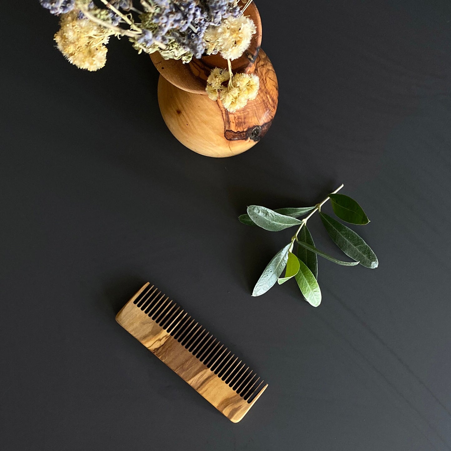 Zeytin Ağacından Yakın Dişli Tarak, El Yapımı Ahşap Bakım Tarağı, Stilist Saç Tarağı, Orijinal Ahşap Saç Fırçası