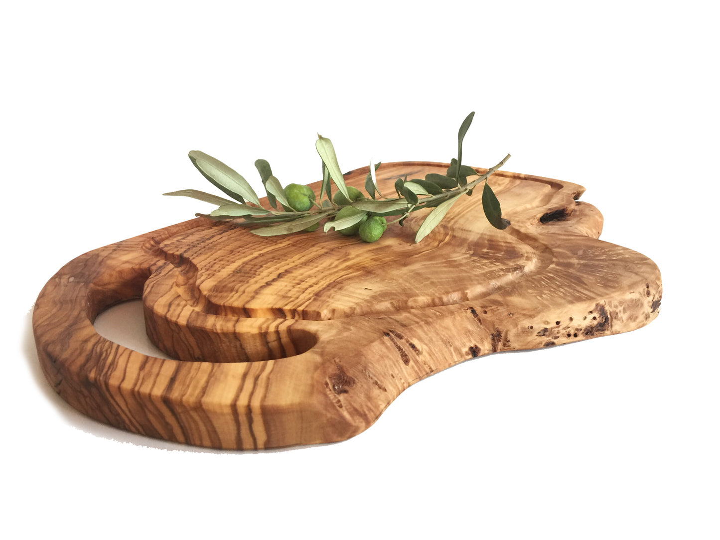 Handcrafted Olive Wood Cutting Board, Rustic and Durable Steak Board, Organic Kitchen Essential, Afrodit Steak Board