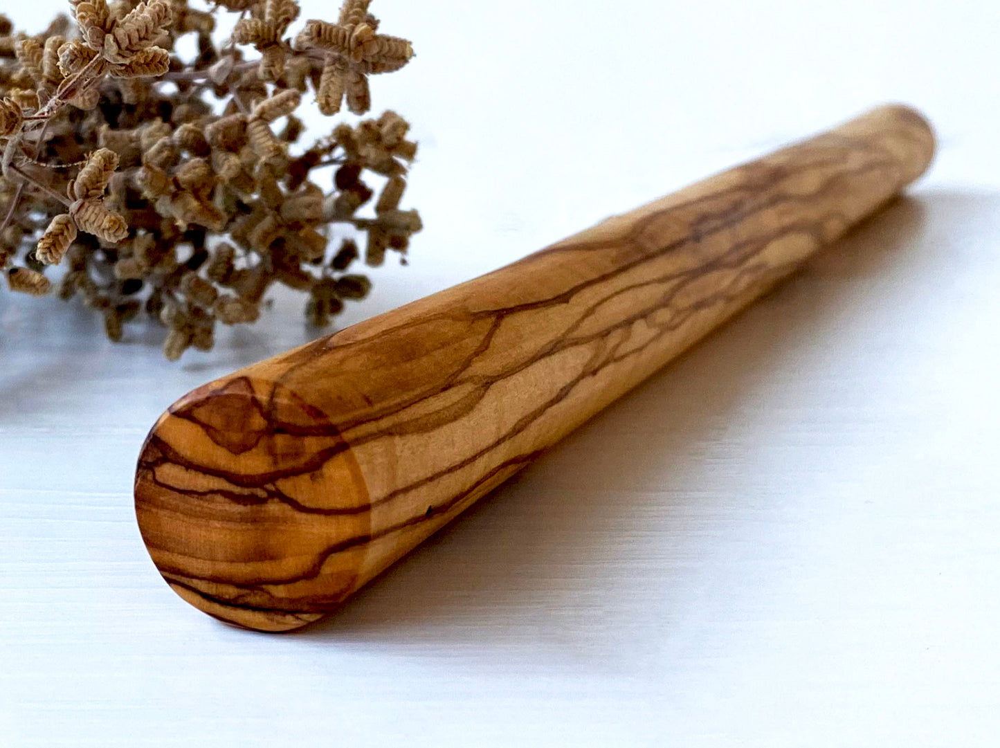 Olive Wood Rolling Pin, Wooden Turkish Oklava