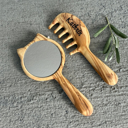 Handheld Mirror for Girls – Cat Design
