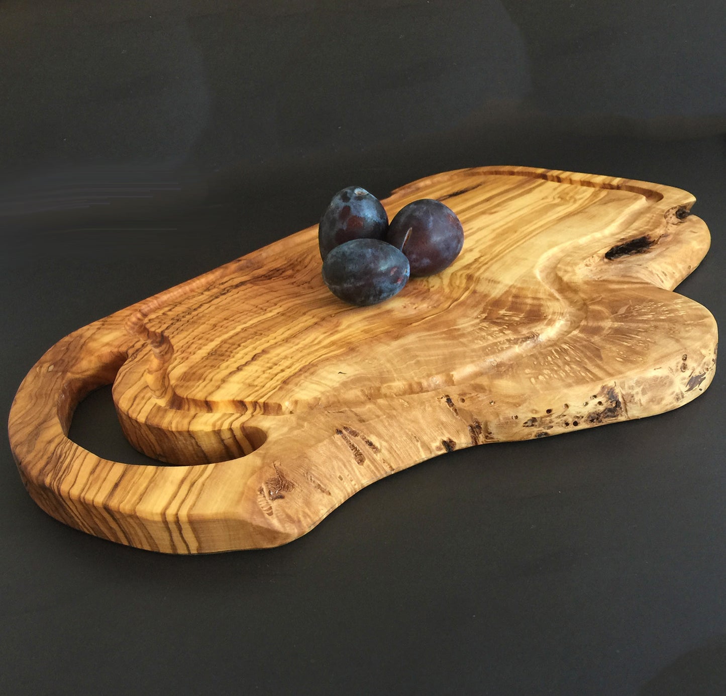 Handcrafted Olive Wood Cutting Board, Rustic and Durable Steak Board, Organic Kitchen Essential, Afrodit Steak Board