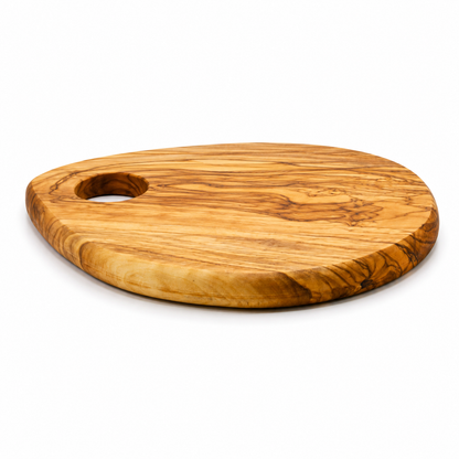 Olive Wood Serving Board, Natural Wooden Cheese Board, Wooden Cutting Board, Handmade Wooden Cutting Board, Patterned Wooden Cutting Board
