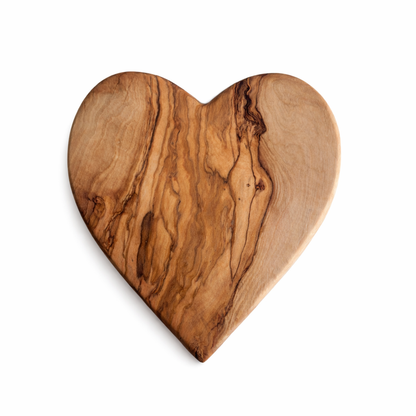 Heart Shaped Olive Wood Boards, Wooden Valentine's Day Gifts