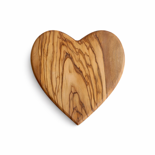 Heart Shaped Olive Wood Boards, Wooden Valentine's Day Gifts