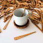Handcrafted Olive Wood Tea Stirring Stick - Rustic Wooden Stirrer - coffee stirrer