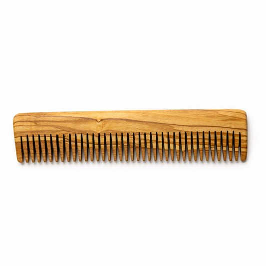 Handmade Olive Wood Comb for Men - Personalized Hair & Beard Grooming Tool - Eco-Friendly Gift