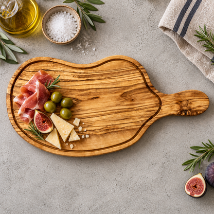 Personalized Olive Wood Cutting Board, Customized Wooden Cutting Board