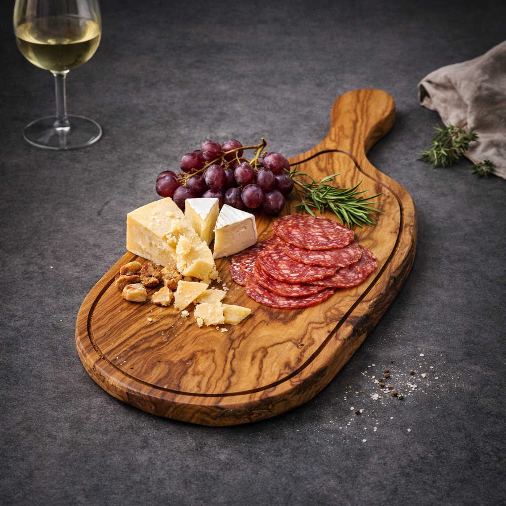 Personalized Olive Wood Cutting Board, Customized Wooden Cutting Board
