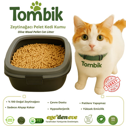 Olive Wood Pellet Cat Litter – Natural, Sustainable, and Hypoallergenic
