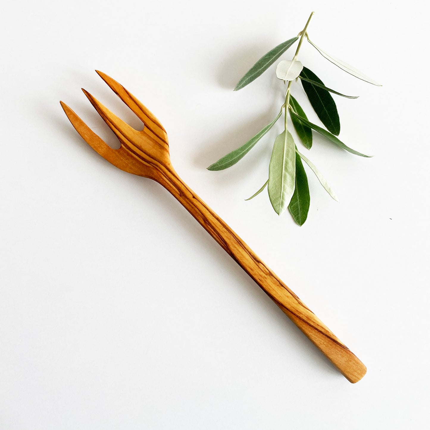 Elegant Olive Wood Spoon, Fork and Knife Set, Wooden Cutlery Set