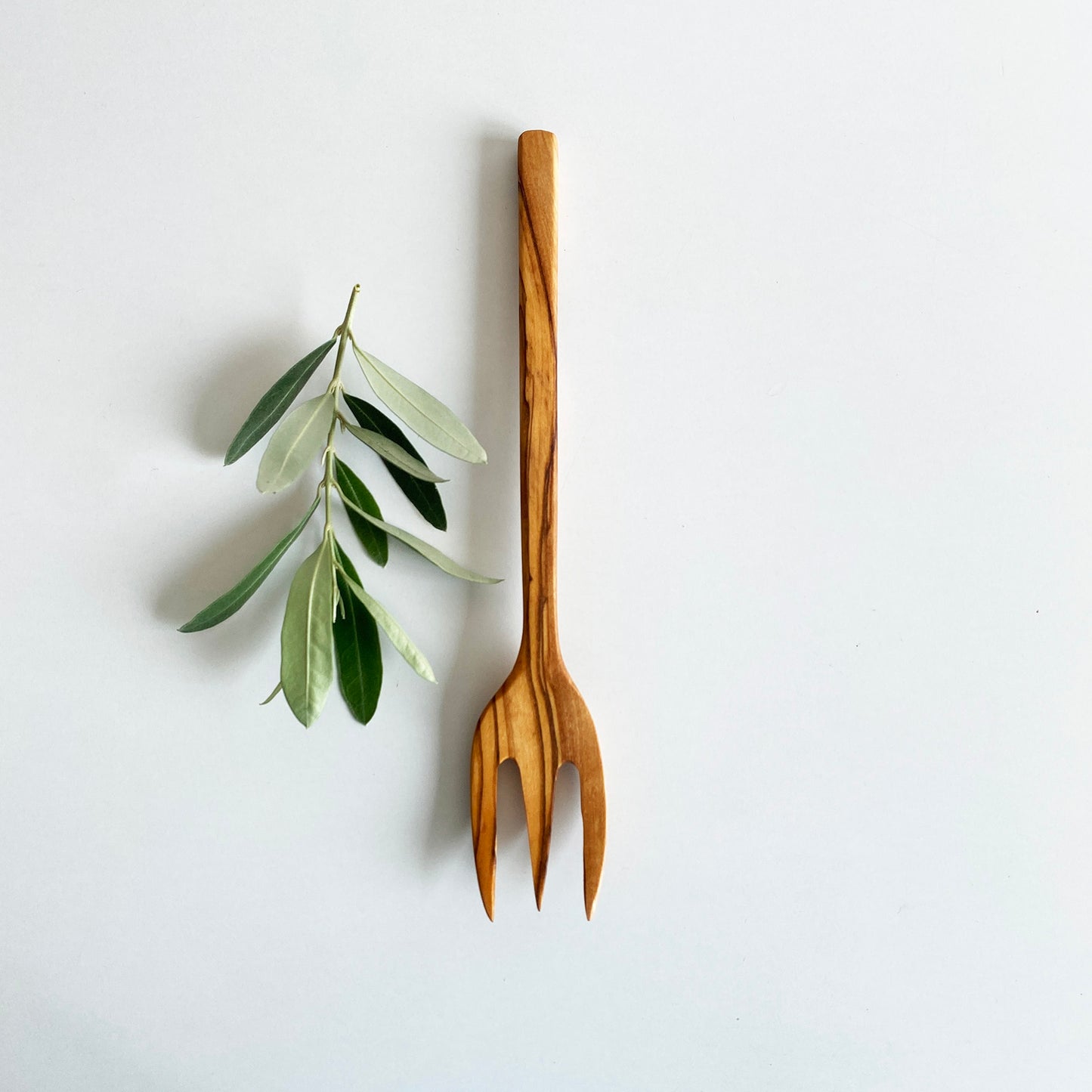 Elegant Olive Wood Spoon, Fork and Knife Set, Wooden Cutlery Set