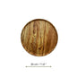 Olive Wood Shallow Serving Plates, Wooden Plates for Food