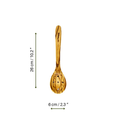 Functional and Elegant Spoon Set, Olive Wood Serving and Cooking Spoons