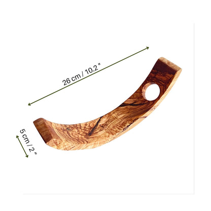 Stylish Olive Wood Wine Bottle Holder, Unique and Functional..