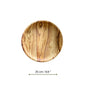 Olive Wood Shallow Serving Plates, Wooden Plates for Food