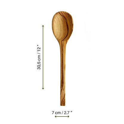 Stylish Olive Wood Serving Set, Wooden Salad Spoon and Fork
