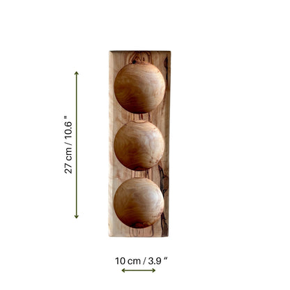 Olive Wood Snack Service Plate, Elegant Snack Appetizer Bowl, Hand Made 2, 3 or 4 Compartment Snack Tray