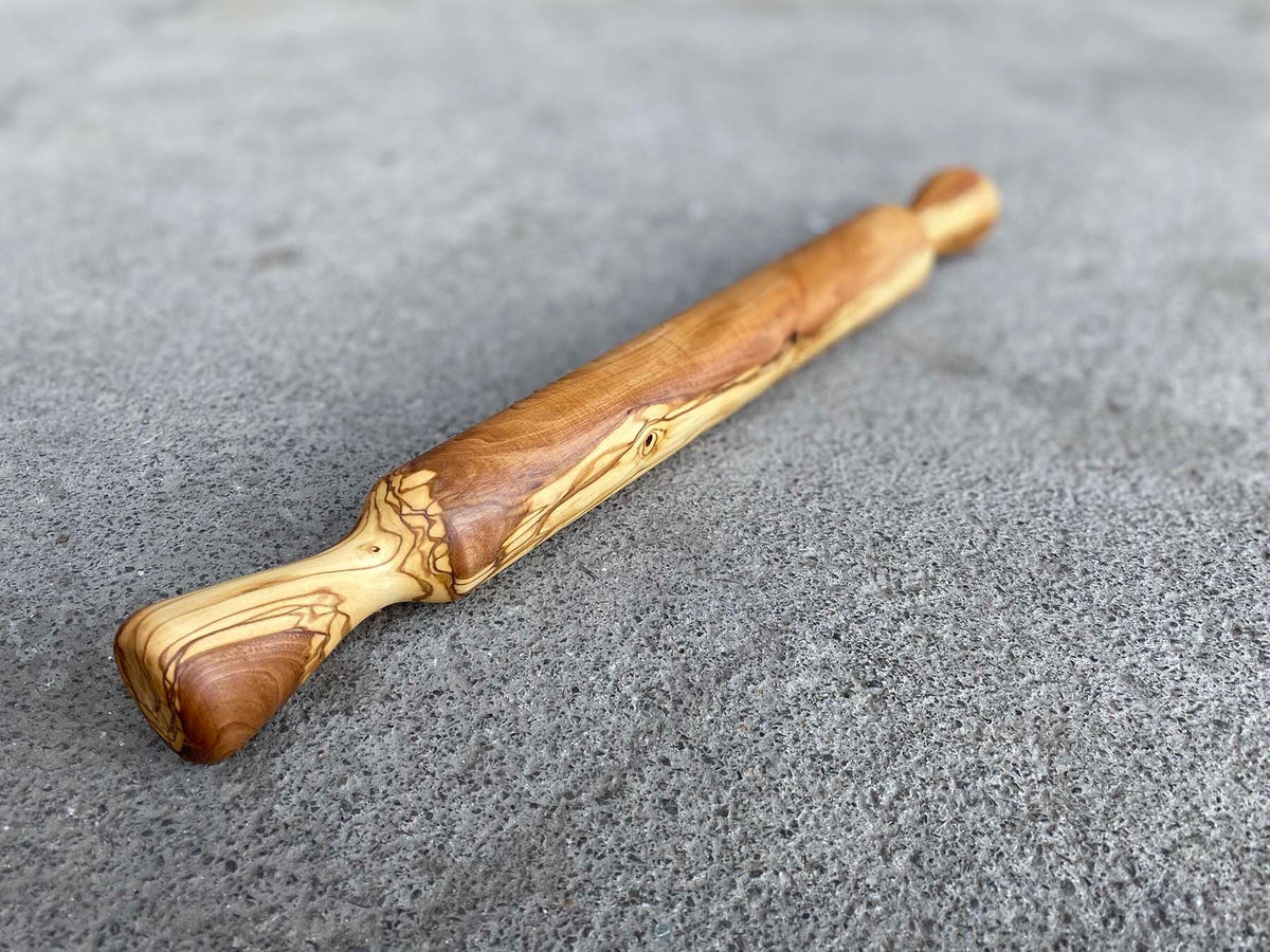 Handmade Olive Wood Rolling Pin, Antibacterial Kitchen Tool