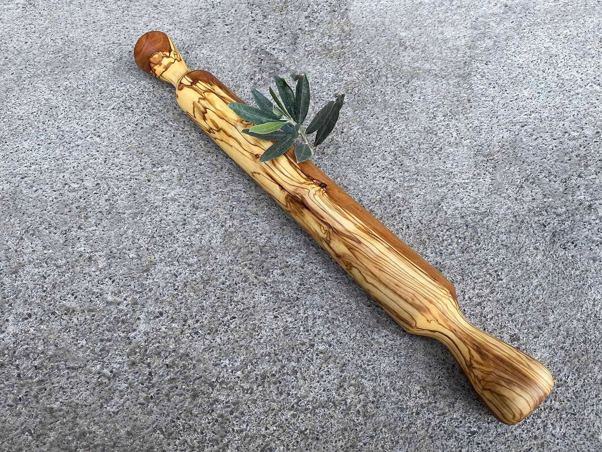 Handmade Olive Wood Rolling Pin, Antibacterial Kitchen Tool