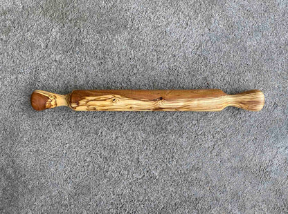 Handmade Olive Wood Rolling Pin, Antibacterial Kitchen Tool