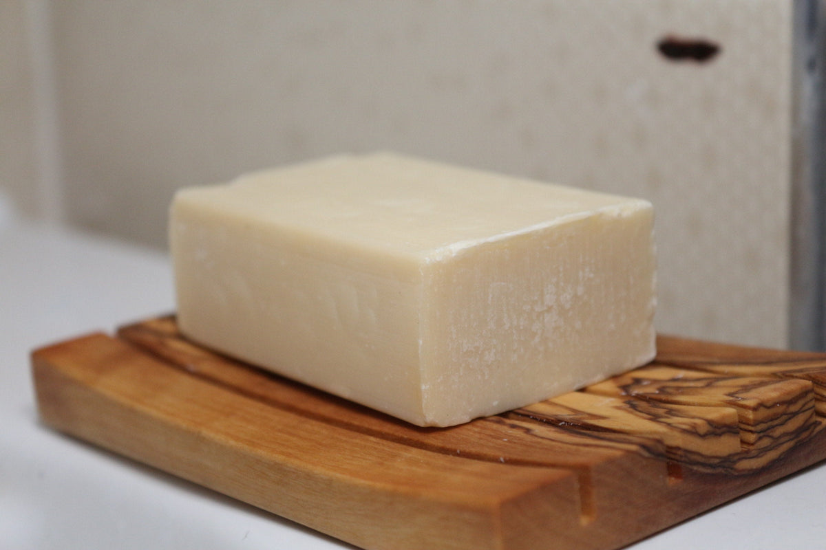 Olive Wood Soap Holder, Free Olive Oil Soap