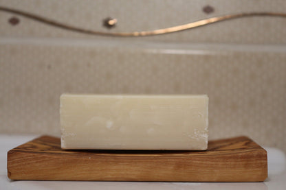 Olive Wood Soap Holder with Free Natural Olive Oil Soap