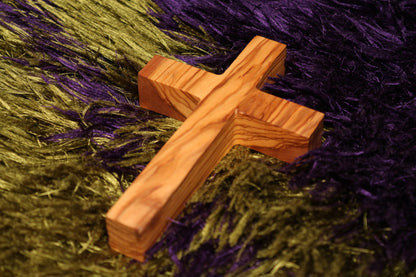Olive Wood Cross, Olive Wood Crucifix, Wooden Cross, Organic Wooden Cross, Christian Gift, Church Gifts, Wooden Holy Cross