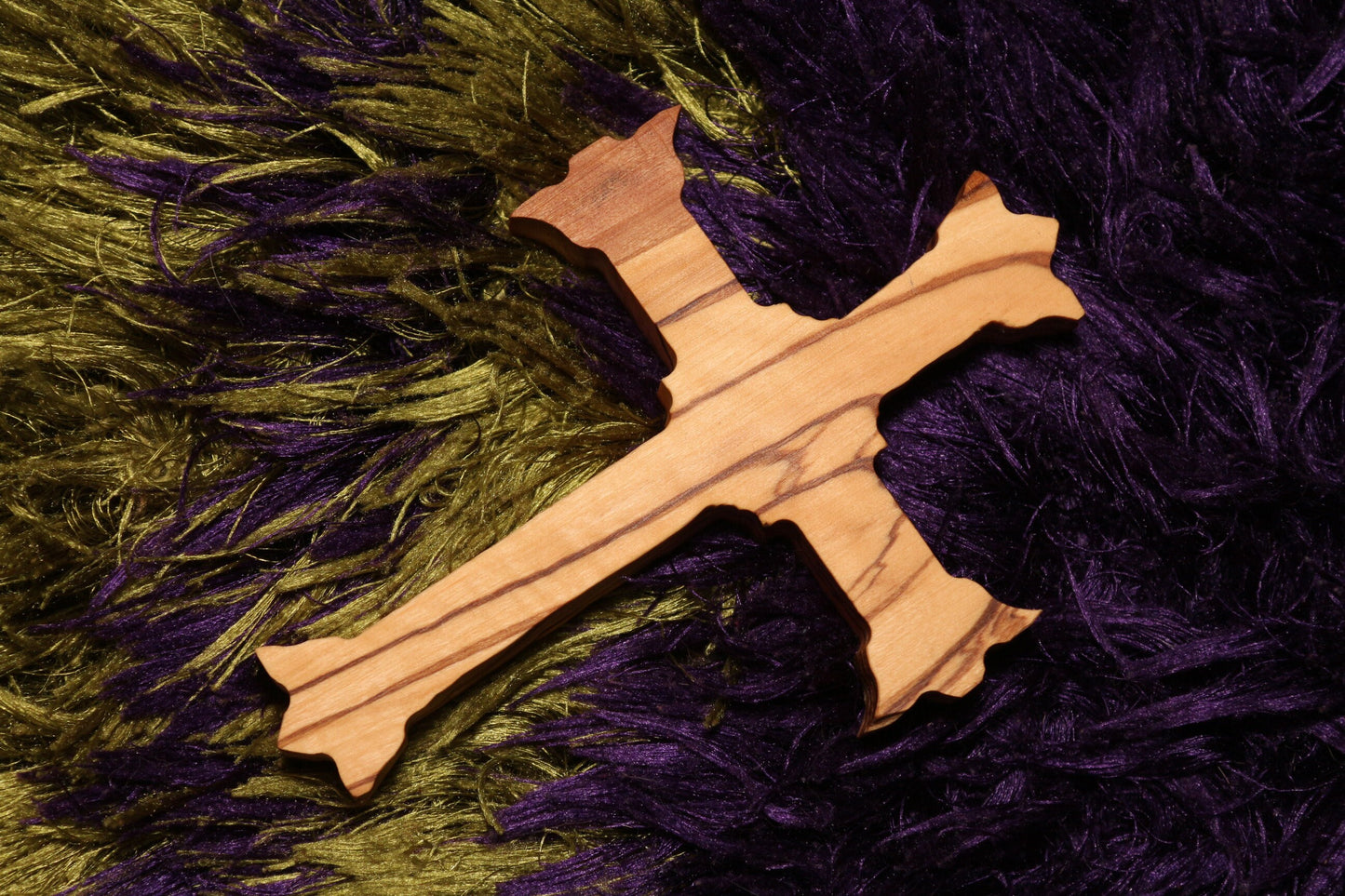 Olive Wood Roman Cross, Olive Wood Crucifix