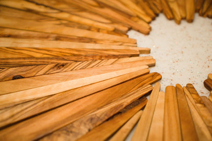 1 DOLLAR Olive Wood Tea Stirrers | Wooden Handmade Stirrers