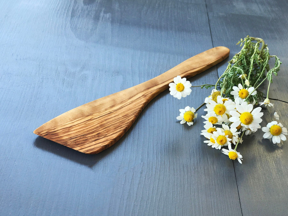 Handmade Olive Wood Spatula, Kitchen Utensil