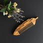 Olive Wood Wide Tine Comb, Handmade Wooden Beauty Comb, Authentic Hairbrush, Natural Wood Tine Comb, Live Wood Comb