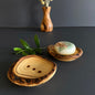 Handmade Olive Wood Soap Dish, Rustic Bathroom Decor