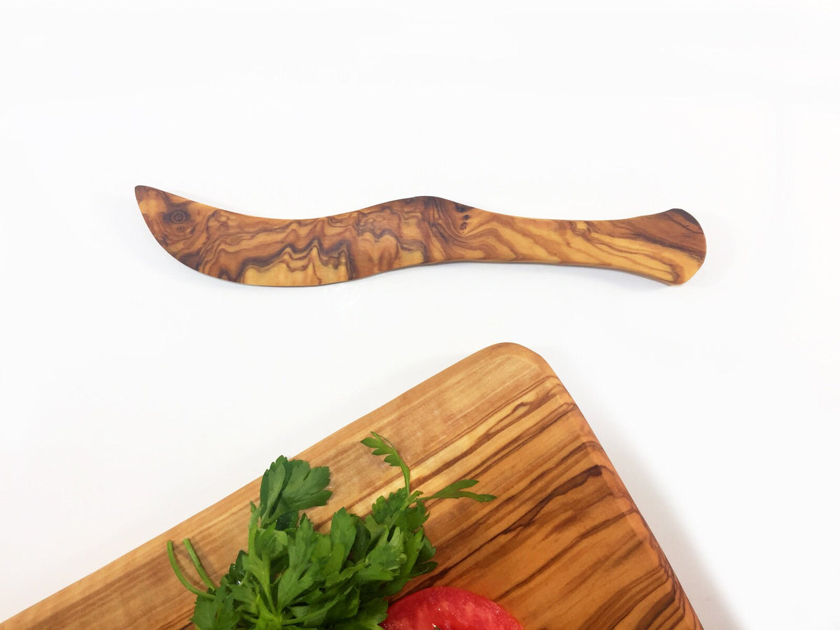 Olive Wood Butter Knife, Kitchen Breakfast Knife