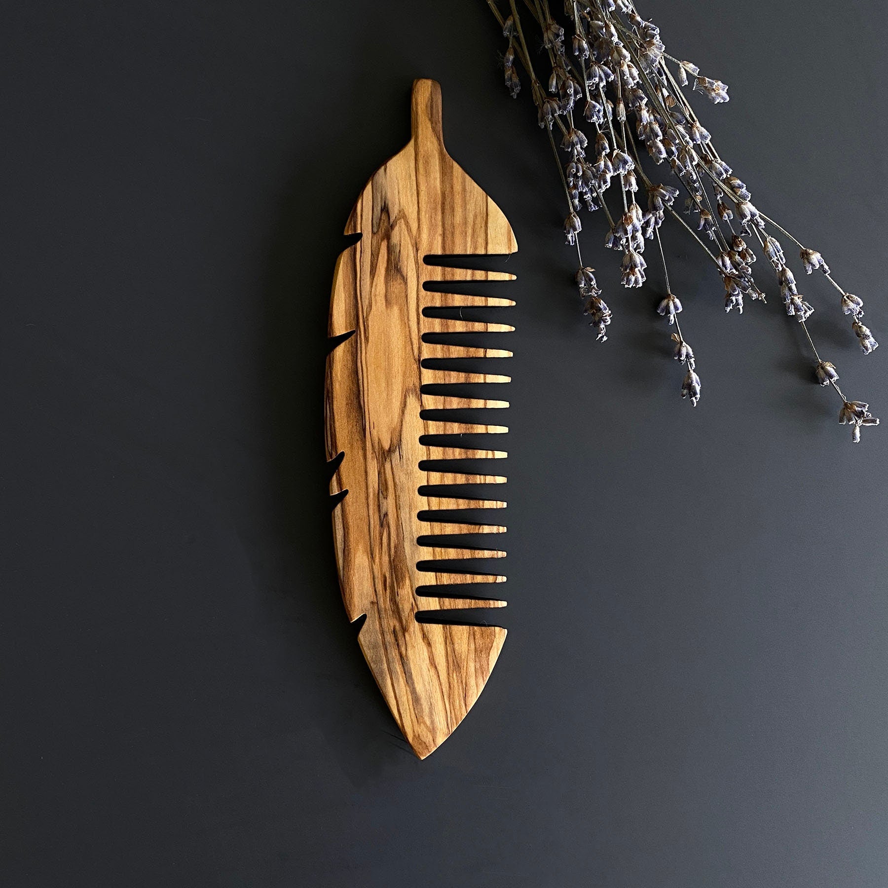 Personalized Olive Wood Comb, Handmade Wooden Beauty Comb, Authentic Hairbrush, Natural Wood Tine Comb, Gift For Mom, Custom Engraved Combs