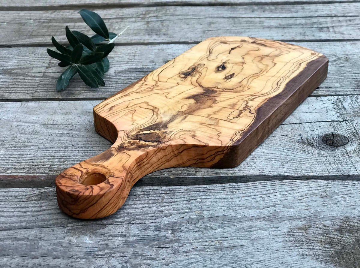 Solid Olive Wood Cheese Board