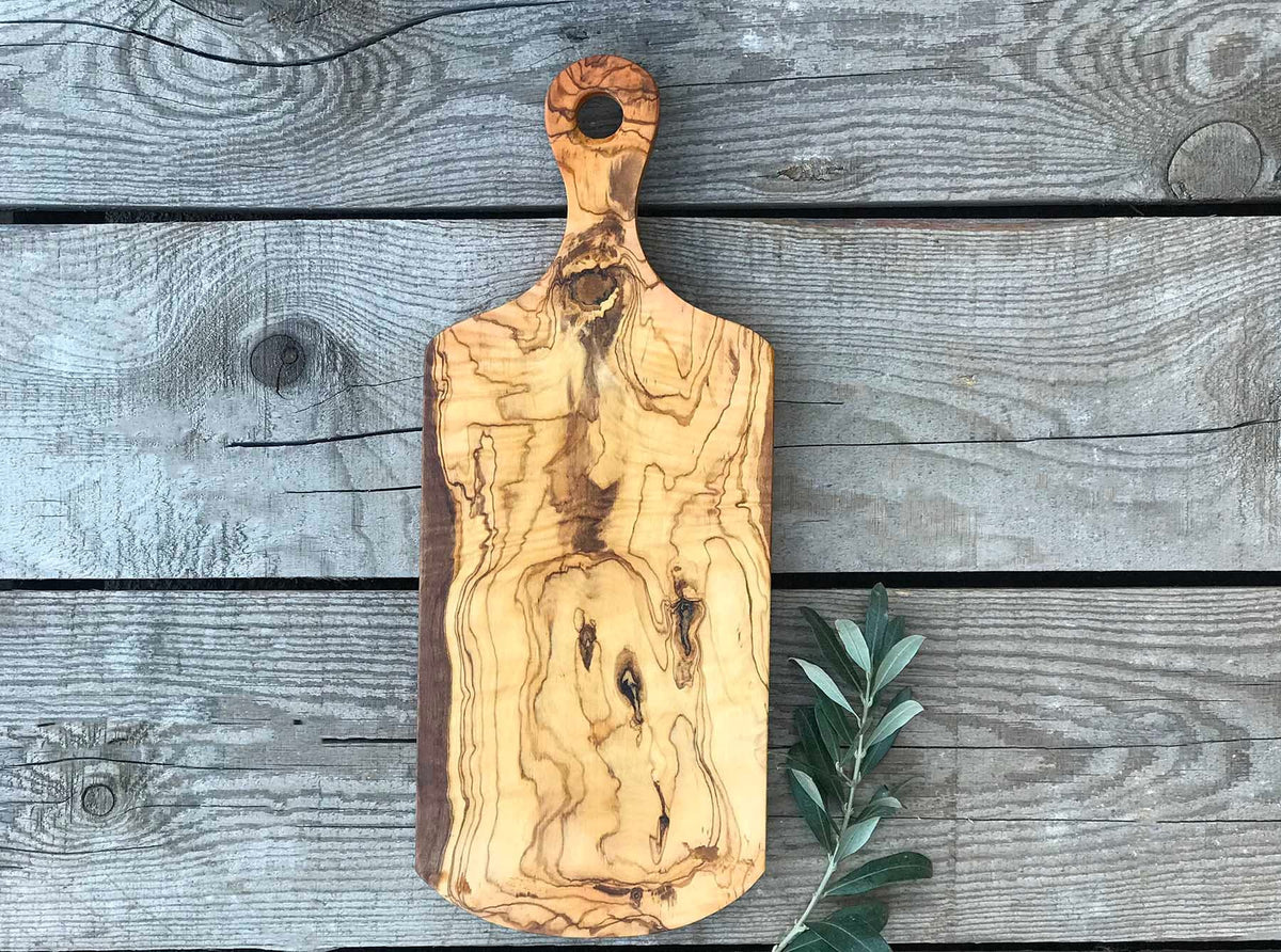 Solid Olive Wood Cheese Board