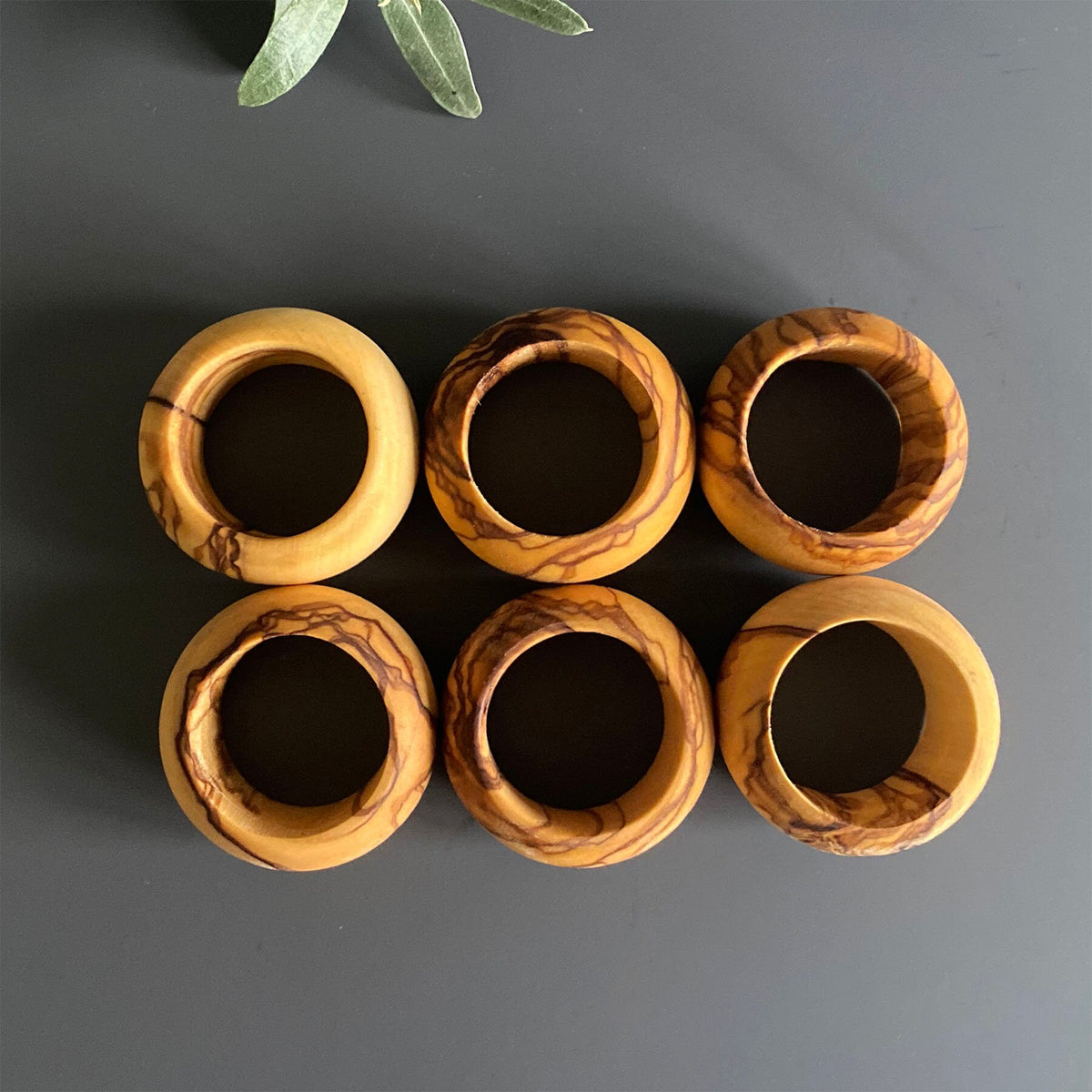Handmade Olive Wood Napkin Ring
