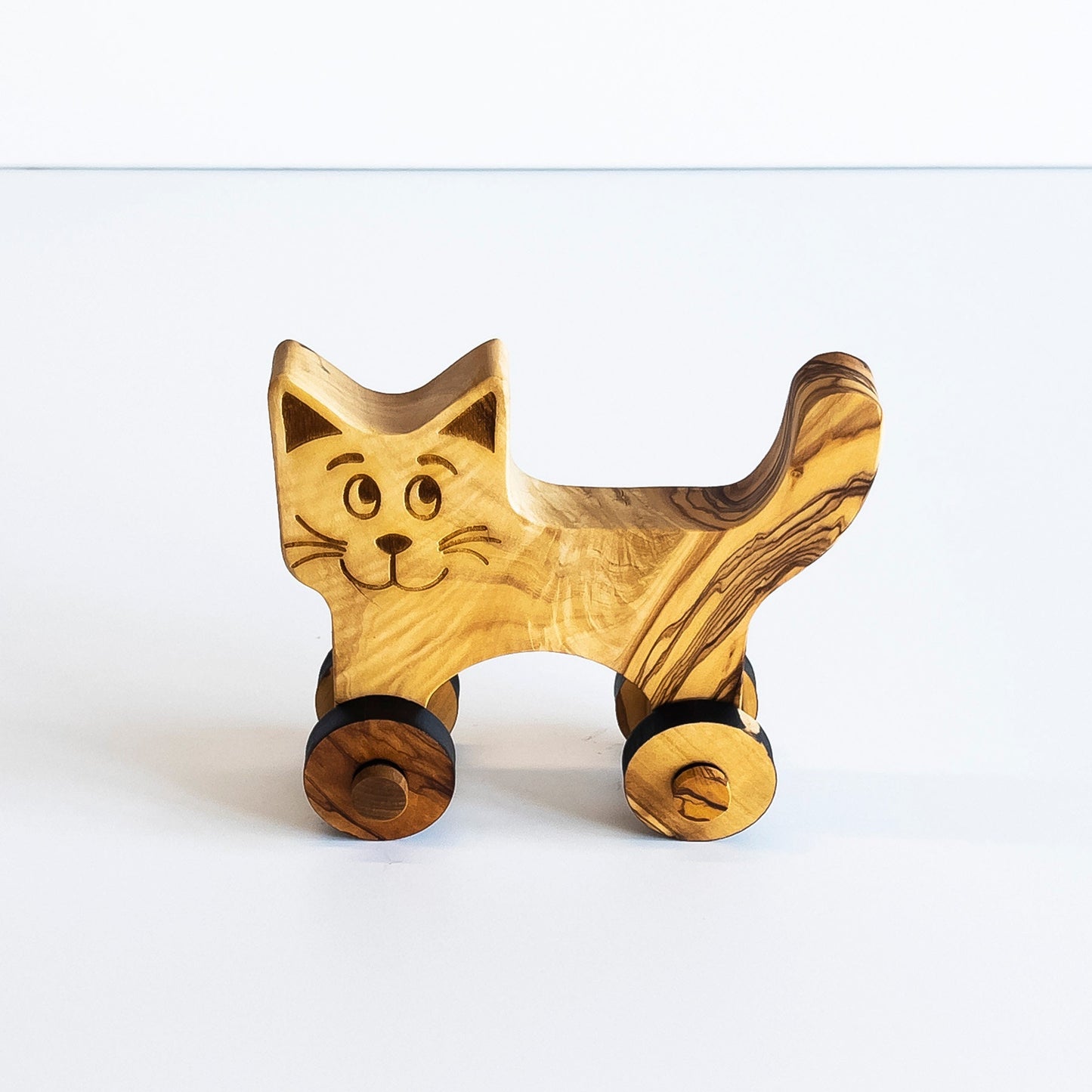 Olive Wood Toy Cat, Wooden Toy Cat, Environment Friendly Toys, Vegan Toy, Healthy Wooden Toy, Handmade Wooden Toys, Cat Toy