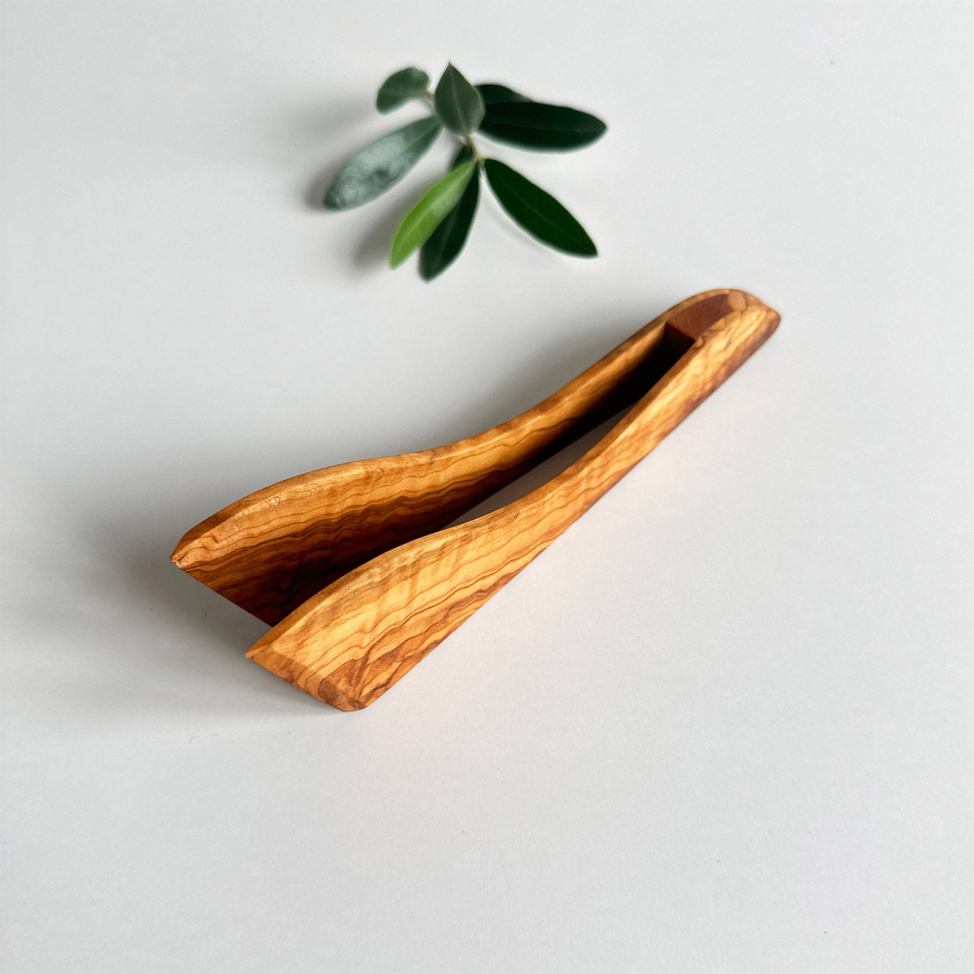 Olive Wood Tongs, Anti-bacterial Olive Wood Tongs