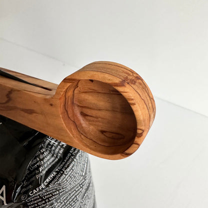Olive wood Coffee Scoup / Bag Clip and Scoop / Gift For Coffee Lover / Coffee Scoop and Bag Sealer