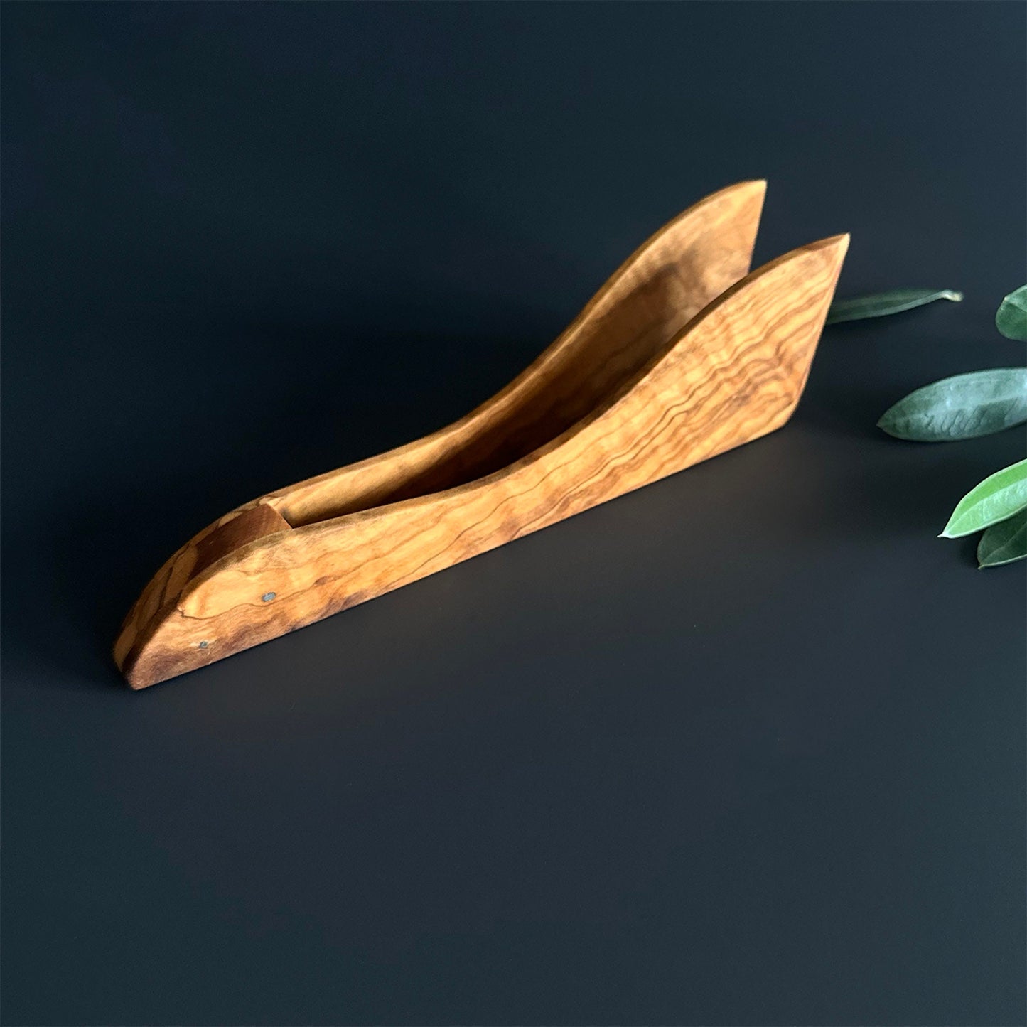 Olive Wood Tongs, Anti-bacterial Olive Wood Tongs