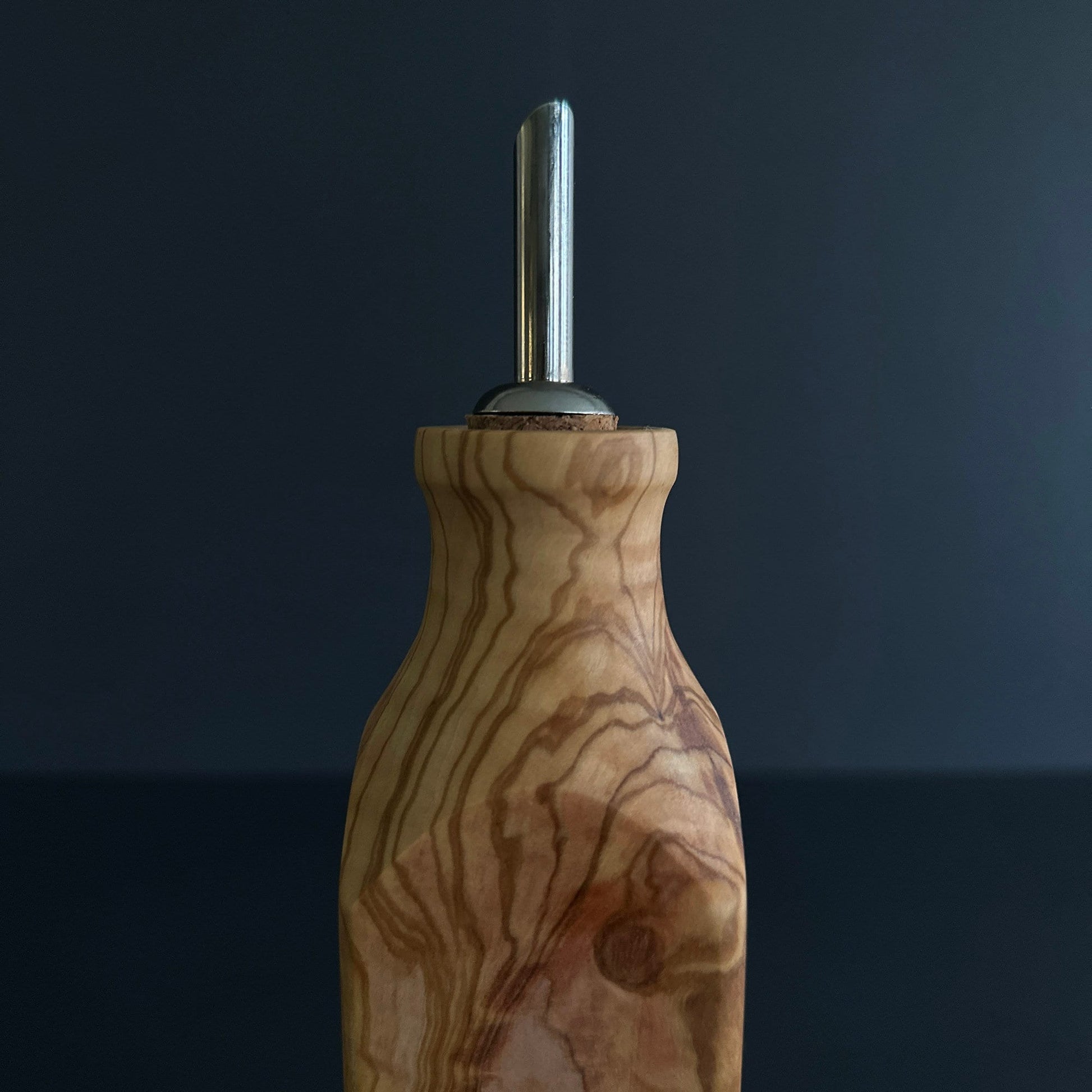 Olive Wood Oil Bottle, Handmade Olive Wood Oil Dispenser, Christmas Gift