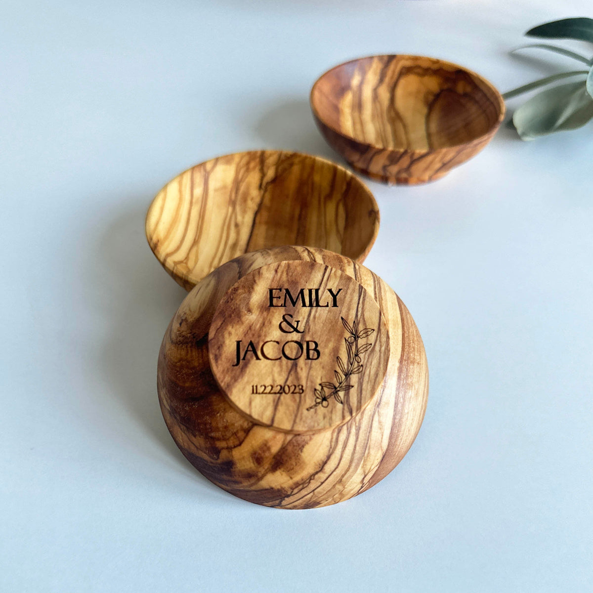 Personalized Ring Dish, Engagement Ring Dish, Wedding Ring Dish, Anniversary Gift, Personalized Wooden Bowl